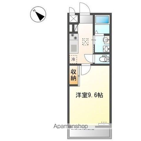 大堀町アパート(1K/1階)の間取り写真