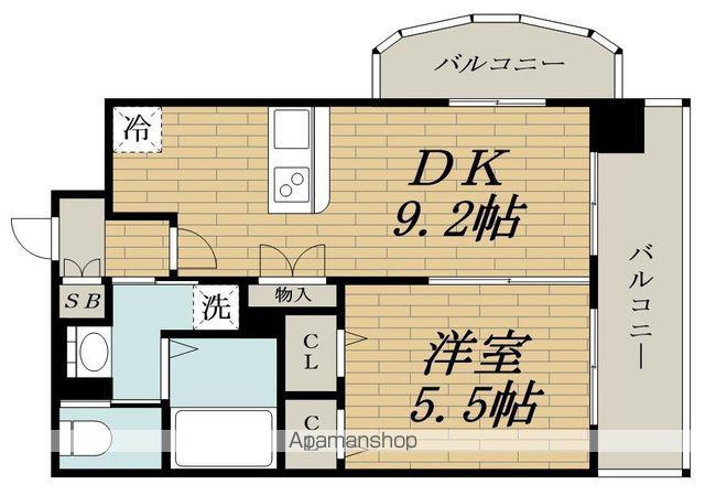 LUXE新大阪Ⅱ(1DK/4階)の間取り写真