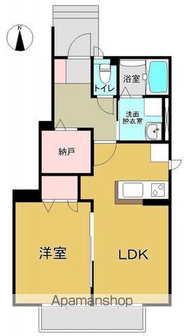 オーベル(1LDK/1階)の間取り写真
