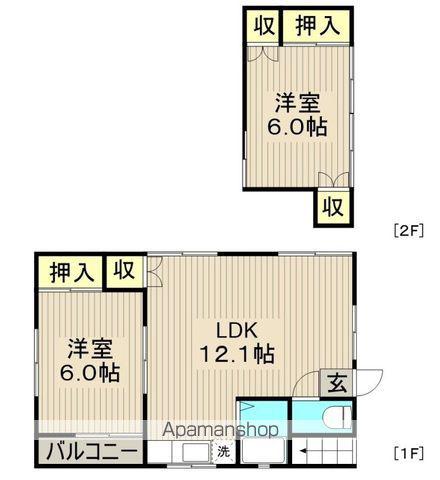 細田ハウス(2LDK/1階)の間取り写真