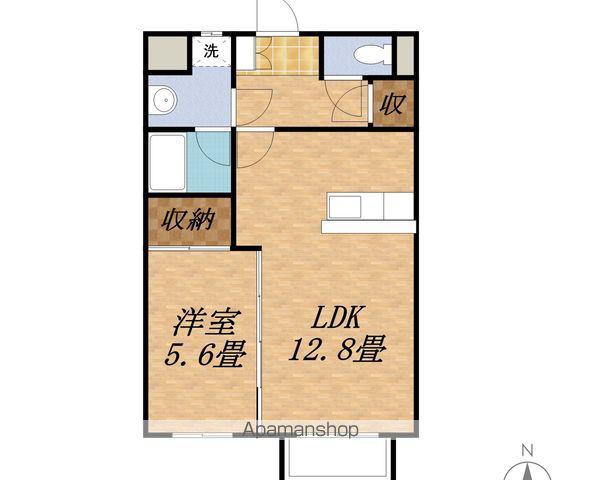 メゾンエテルネル(1LDK/2階)の間取り写真