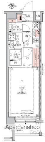 エストゥルース両国(1K/3階)の間取り写真