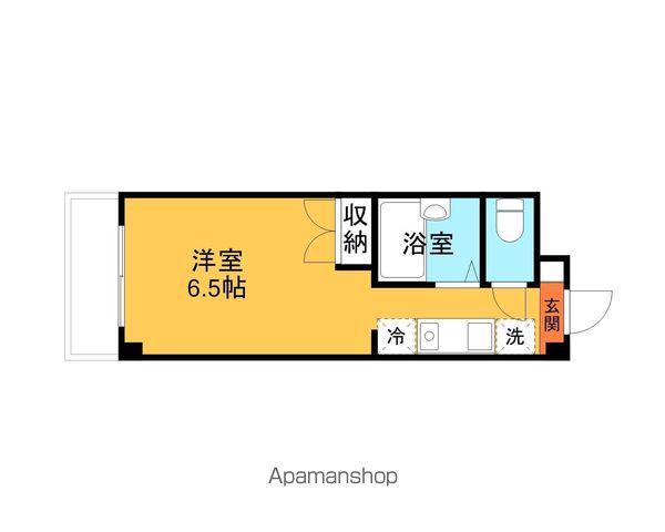 藤ビル(1K/2階)の間取り写真