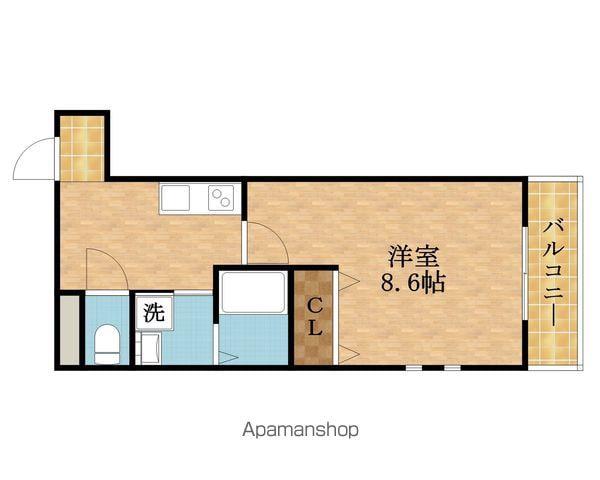 フジパレス今津中ウエスト(1K/3階)の間取り写真