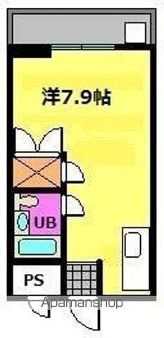 瀬田エステートシティ(ワンルーム/2階)の間取り写真
