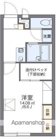レオパレスOYUMI Ⅱ(1K/1階)の間取り写真