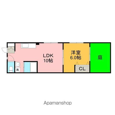 メゾン敏(1LDK/1階)の間取り写真