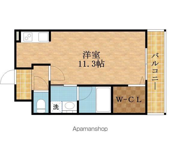 BONNE JOURNEE(ワンルーム/1階)の間取り写真