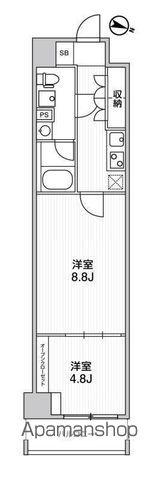 WEAVE BASE -ITABASHI HONCHO 板橋本町(2K/2階)の間取り写真
