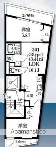 シャッツクヴェレ梅里(2LDK/3階)の間取り写真