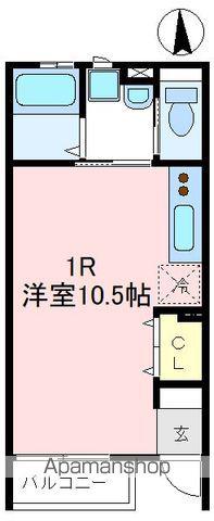 西武鉄道新宿線 狭山市駅 徒歩14分 3階建 築2年(ワンルーム/1階)の間取り写真