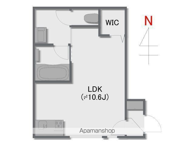 東武伊勢崎・大師線 太田駅(群馬) 徒歩37分 2階建 築1年(ワンルーム/1階)の間取り写真