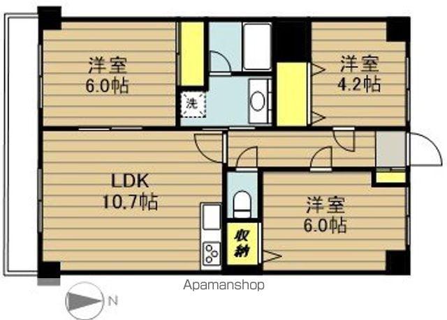 ピアセレナ弐番館(3LDK/1階)の間取り写真