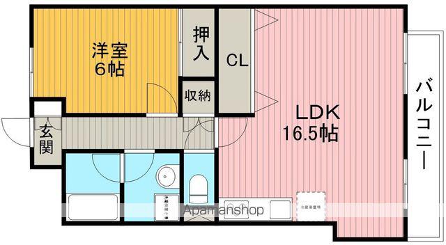 ガーデンシティハイツ(1LDK/1階)の間取り写真