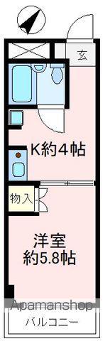 日神パレス狭山(1K/2階)の間取り写真