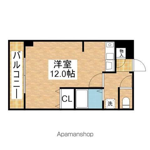 KMコート(ワンルーム/4階)の間取り写真