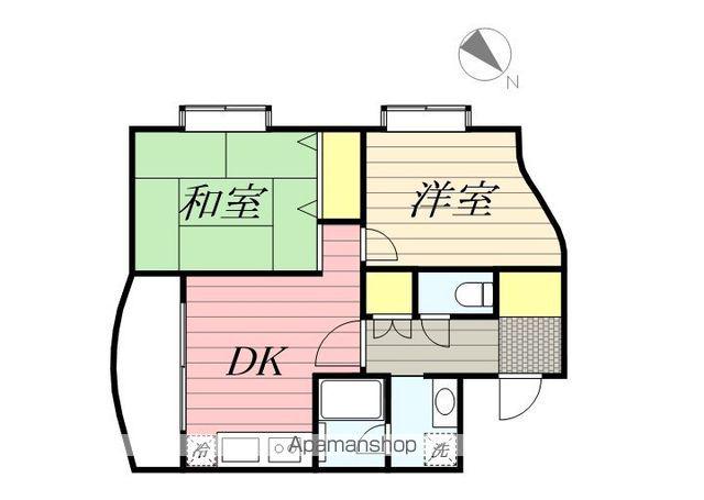 エスパル汐見(2DK/3階)の間取り写真