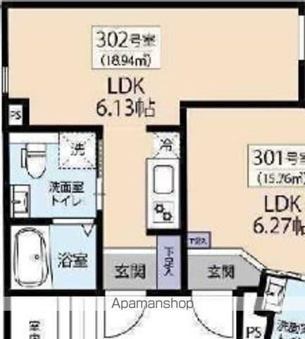 アーバンレーヴ西日暮里(1K/4階)の間取り写真