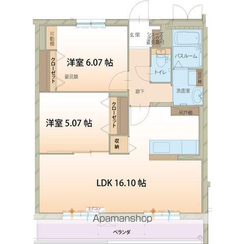 SWAN STYLE(2LDK/2階)の間取り写真