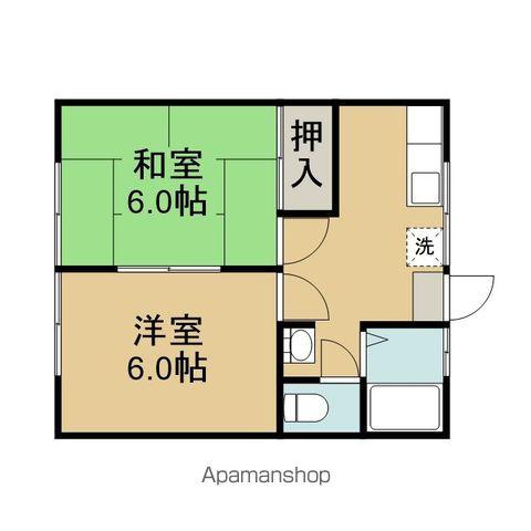 メゾン396(2K/2階)の間取り写真