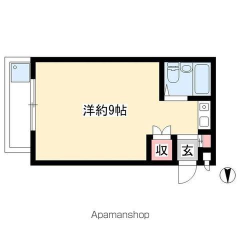 FORUM北(ワンルーム/3階)の間取り写真