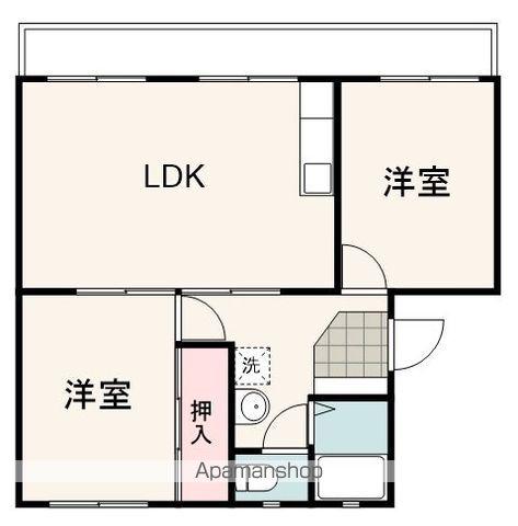 アークおおふじ(2LDK/3階)の間取り写真