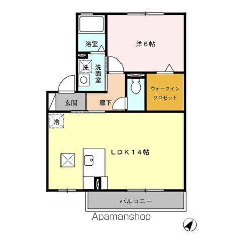 エトワール(1LDK/1階)の間取り写真