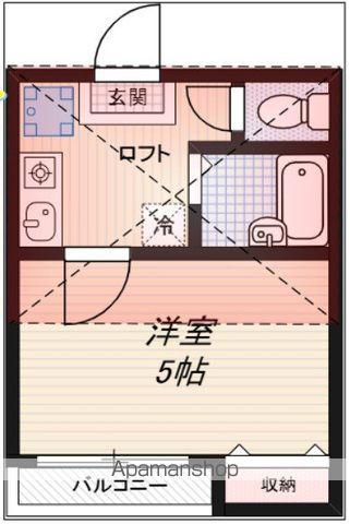 ステージ四ツ谷(1K/2階)の間取り写真