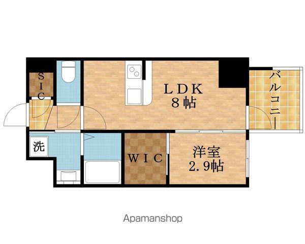 セレニテ東梅田アリエ(1LDK/7階)の間取り写真