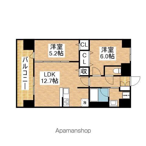 セイワパレス吹上公園(1SLDK/9階)の間取り写真