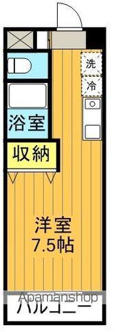 ロイヤルパレス清水台(1K/6階)の間取り写真