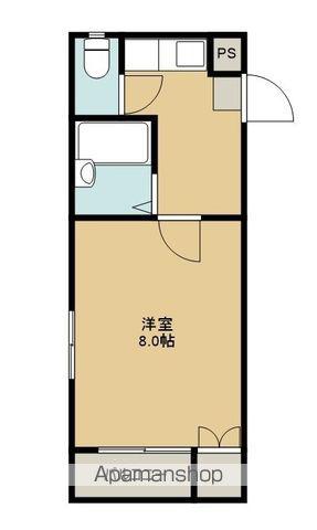 ロイヤル長久保(1K/1階)の間取り写真