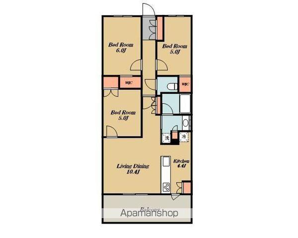 KDXレジデンス武蔵境Ⅱ(3LDK/1階)の間取り写真