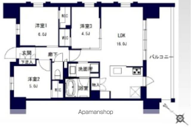 センチュリー千葉みなと(3LDK/8階)の間取り写真