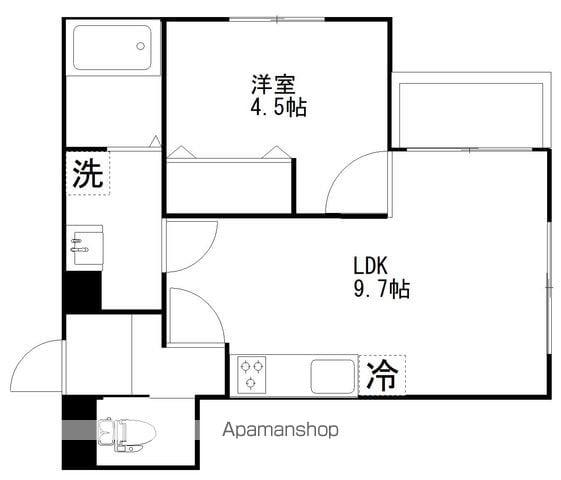 MERCURY船橋(1LDK/3階)の間取り写真