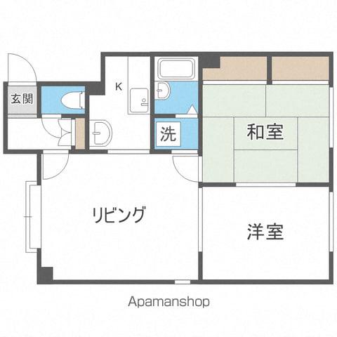 パスウェイD1(2LDK/1階)の間取り写真