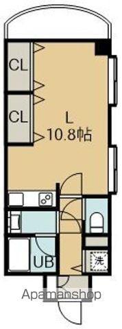 ケントパレス函館(ワンルーム/2階)の間取り写真