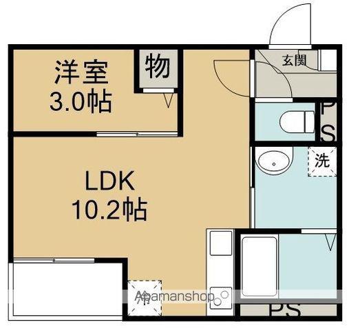 JACK MIZOHATA Ⅰ(1LDK/3階)の間取り写真