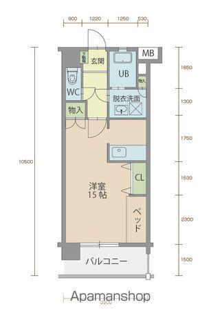 ミルフィーユ90(1K/5階)の間取り写真