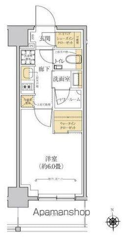 グレーシアフィット横浜(1K/7階)の間取り写真