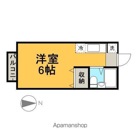 ハイム アンデルセン(ワンルーム/2階)の間取り写真