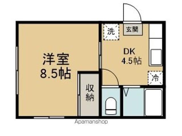 コーポサクラギ(1DK/1階)の間取り写真