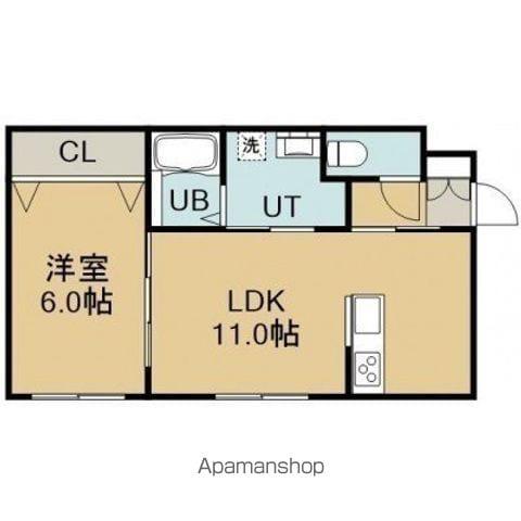 CONSOLATA田家(1LDK/1階)の間取り写真