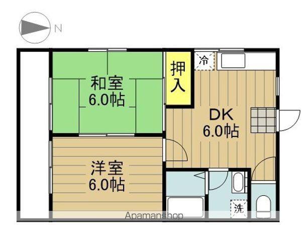 池上ハイツ(2DK/2階)の間取り写真
