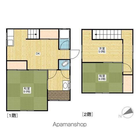 福塩線 備後本庄駅 徒歩22分 2階建 築51年(3DK)の間取り写真