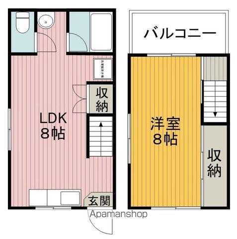 北桜塚2−2−17(1LDK)の間取り写真