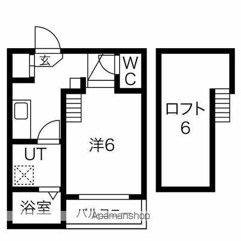 リヴェール(1LDK/1階)の間取り写真