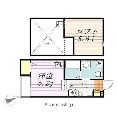 グランヴェール南花園(ワンルーム/1階)の間取り写真