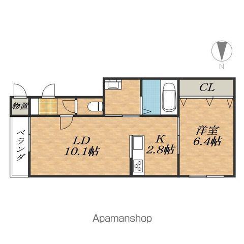 フォルテッシモ(1LDK/3階)の間取り写真