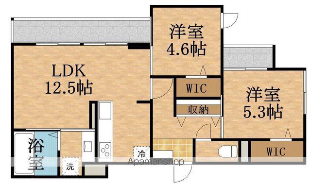 エスエス カーサ(2LDK/3階)の間取り写真